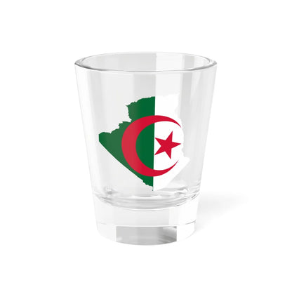 Flag-map of Algeria (Algeria) Shot Glass 1.5oz 1.5oz - Go Mug Yourself