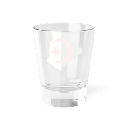 Flag-map of Algeria (Algeria) Shot Glass 1.5oz - Go Mug Yourself