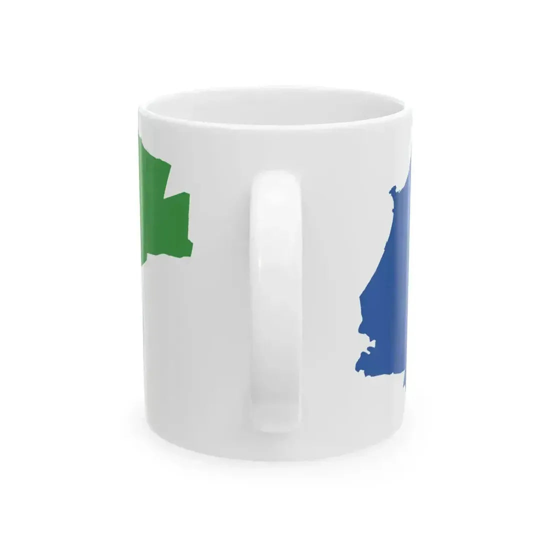 Flag map of Algiers (Algeria) White Coffee Mug - Go Mug Yourself