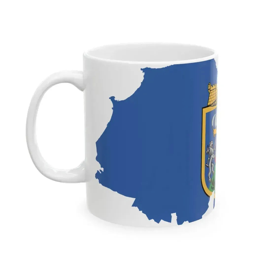 Flag map of Algiers (Algeria) White Coffee Mug - Go Mug Yourself