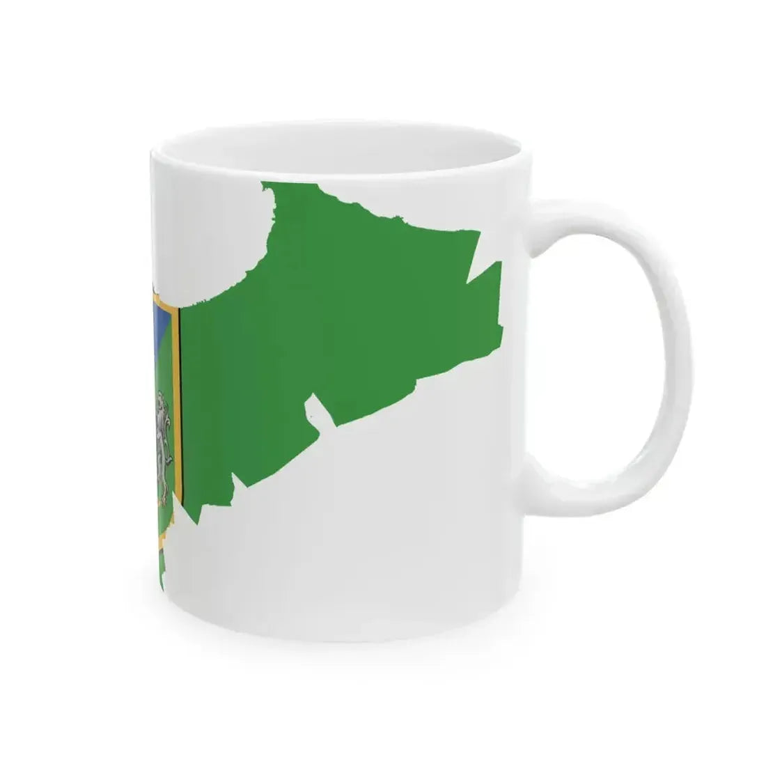 Flag map of Algiers (Algeria) White Coffee Mug - Go Mug Yourself