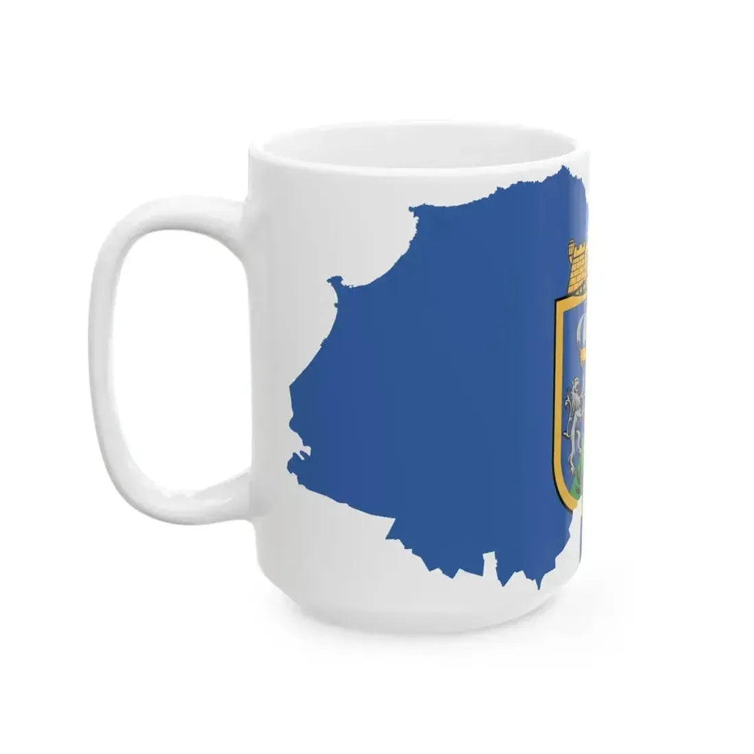 Flag map of Algiers (Algeria) White Coffee Mug - Go Mug Yourself