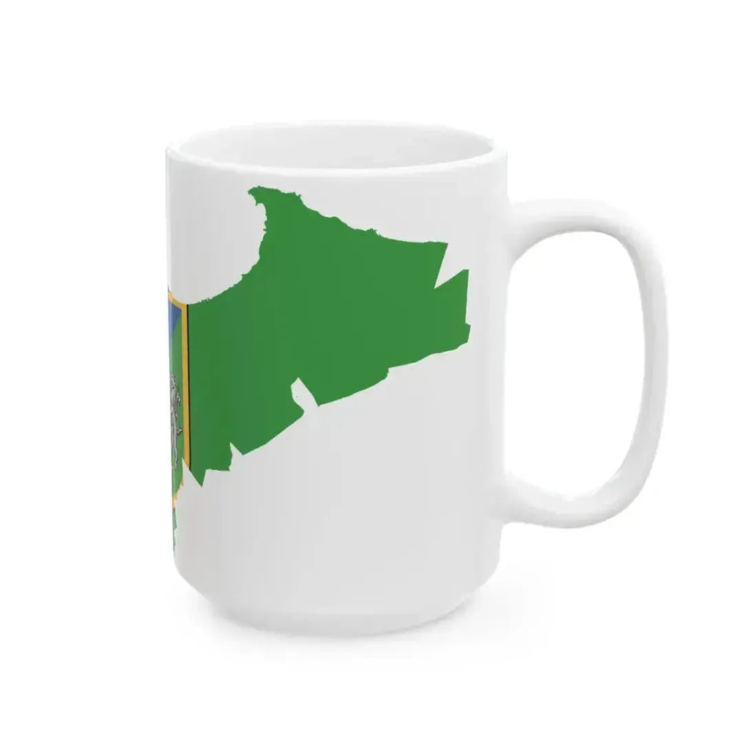 Flag map of Algiers (Algeria) White Coffee Mug - Go Mug Yourself