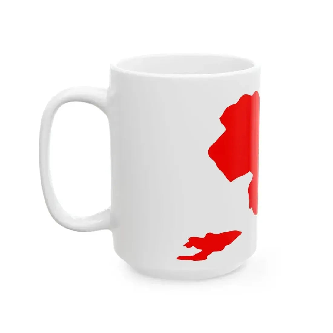 Flag map of all territories occupied by Kyrgyzstan (Kyrgyzstan) White Coffee Mug - Go Mug Yourself