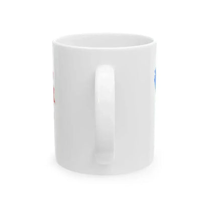 Flag map of Altai Krai (Russia) White Coffee Mug - Go Mug Yourself