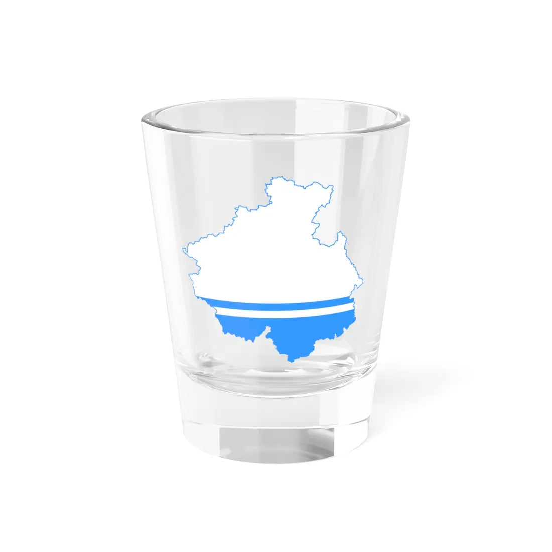Flag-map of Altai Republic (Russia) Shot Glass 1.5oz 1.5oz - Go Mug Yourself