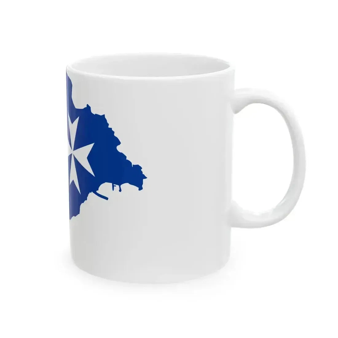 Flag map of Amalfi (Italy) White Coffee Mug - Go Mug Yourself