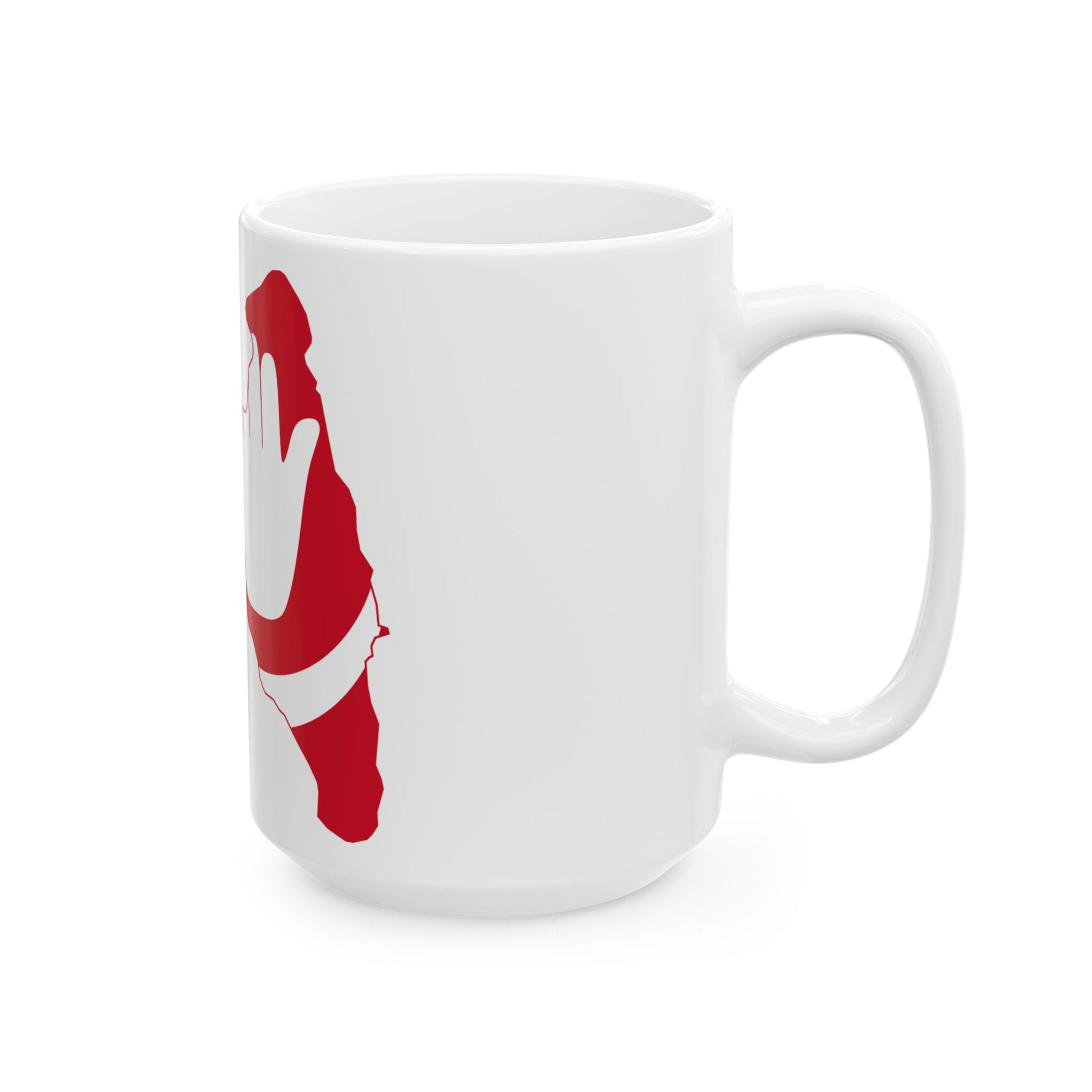 Flag map of Anjouan (Comoros) White Coffee Mug-Go Mug Yourself