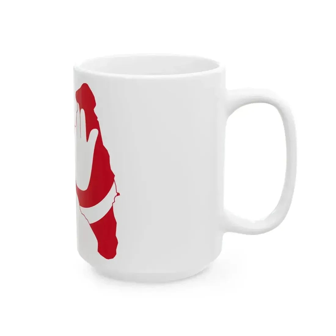 Flag map of Anjouan (Comoros) White Coffee Mug - Go Mug Yourself
