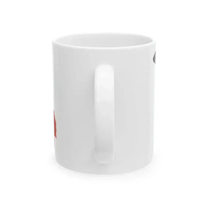 Flag map of Aosta (Italy) White Coffee Mug - Go Mug Yourself
