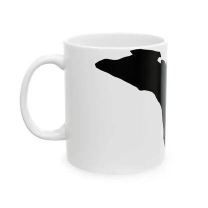 Flag map of Aosta (Italy) White Coffee Mug - Go Mug Yourself