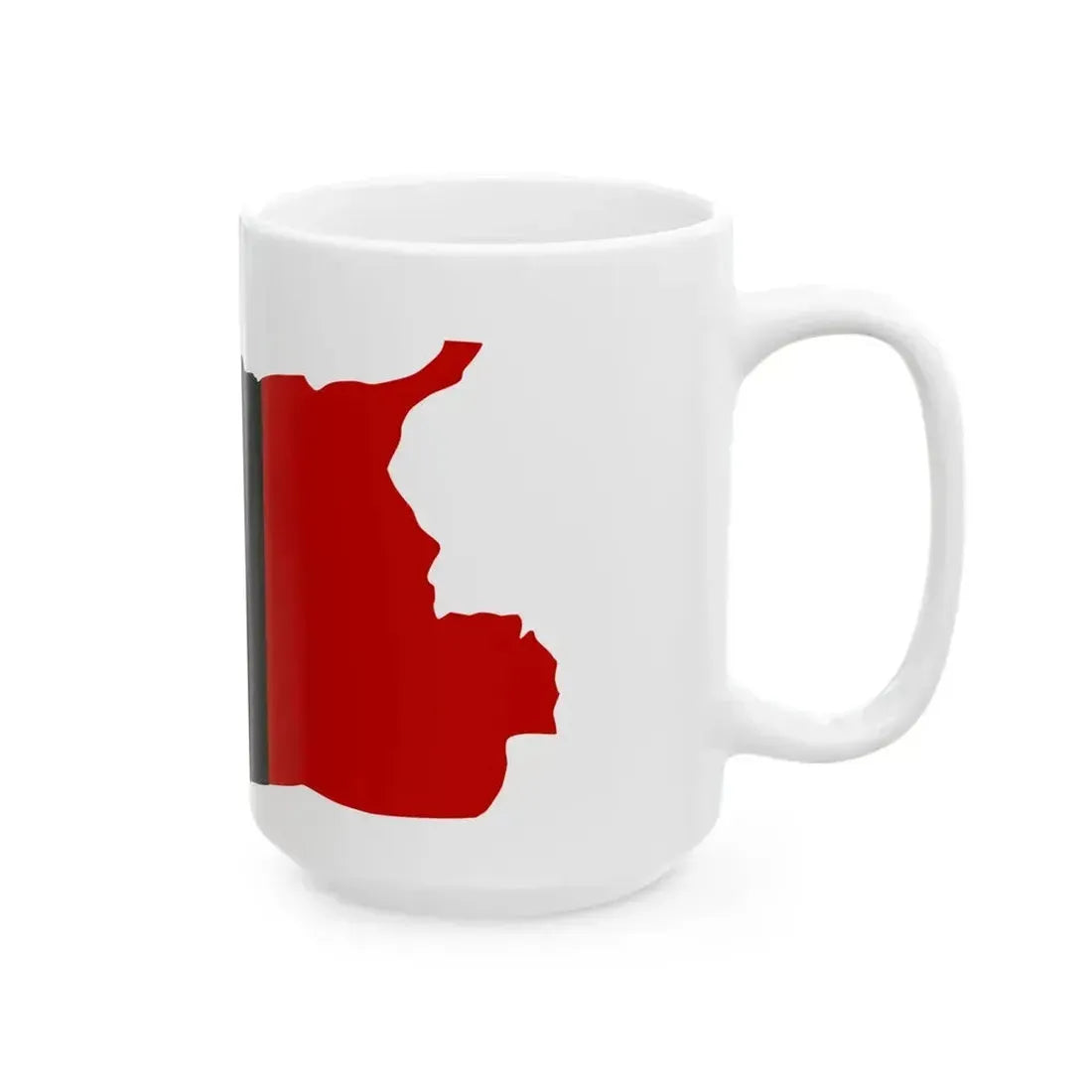 Flag map of Aosta (Italy) White Coffee Mug - Go Mug Yourself