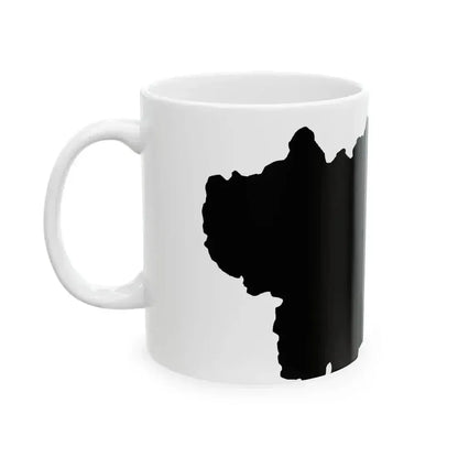 Flag map of Aosta Valley (Italy) White Coffee Mug - Go Mug Yourself