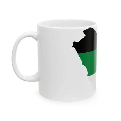 Flag map of Arabia (Saudi Arabia) White Coffee Mug - Go Mug Yourself