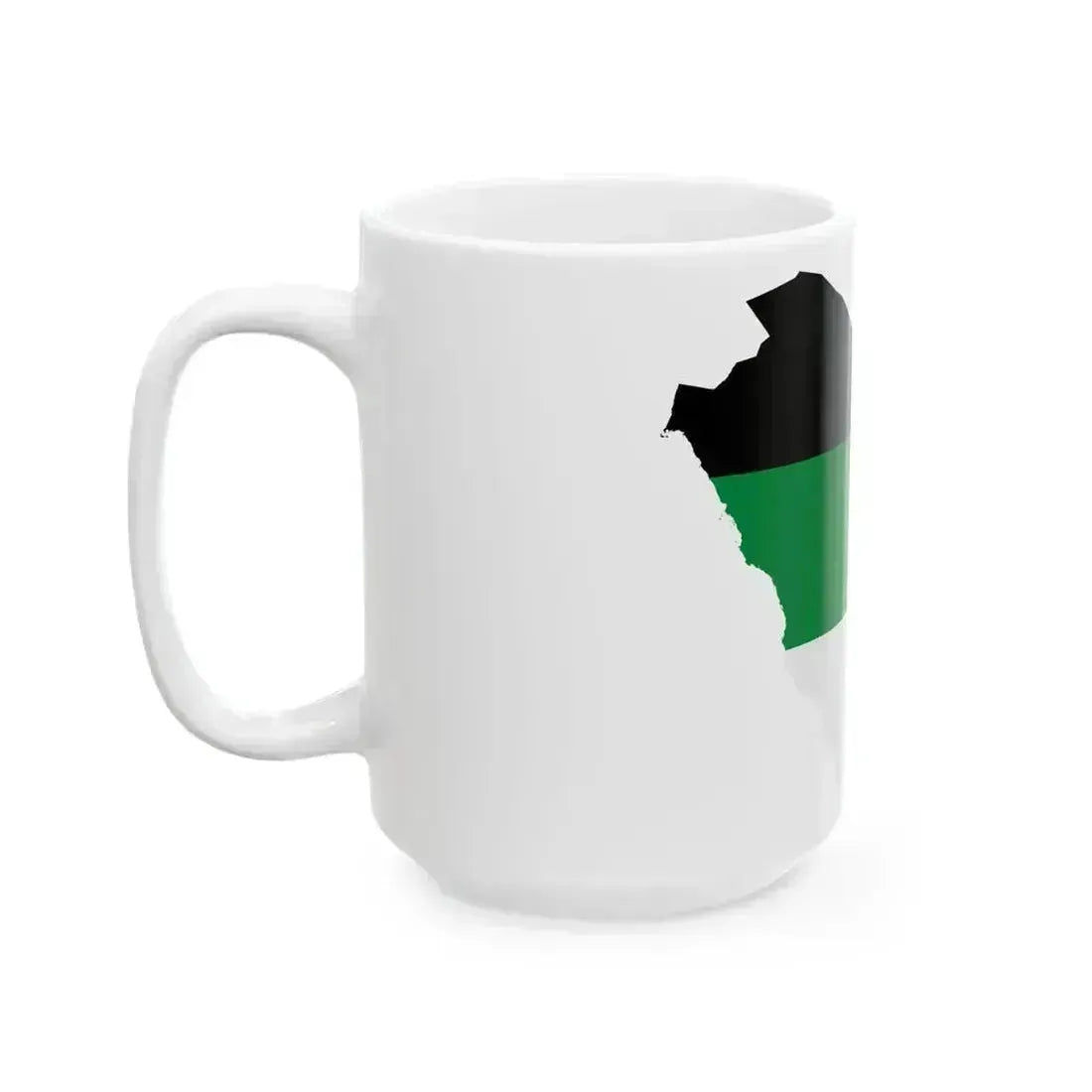 Flag map of Arabia (Saudi Arabia) White Coffee Mug - Go Mug Yourself