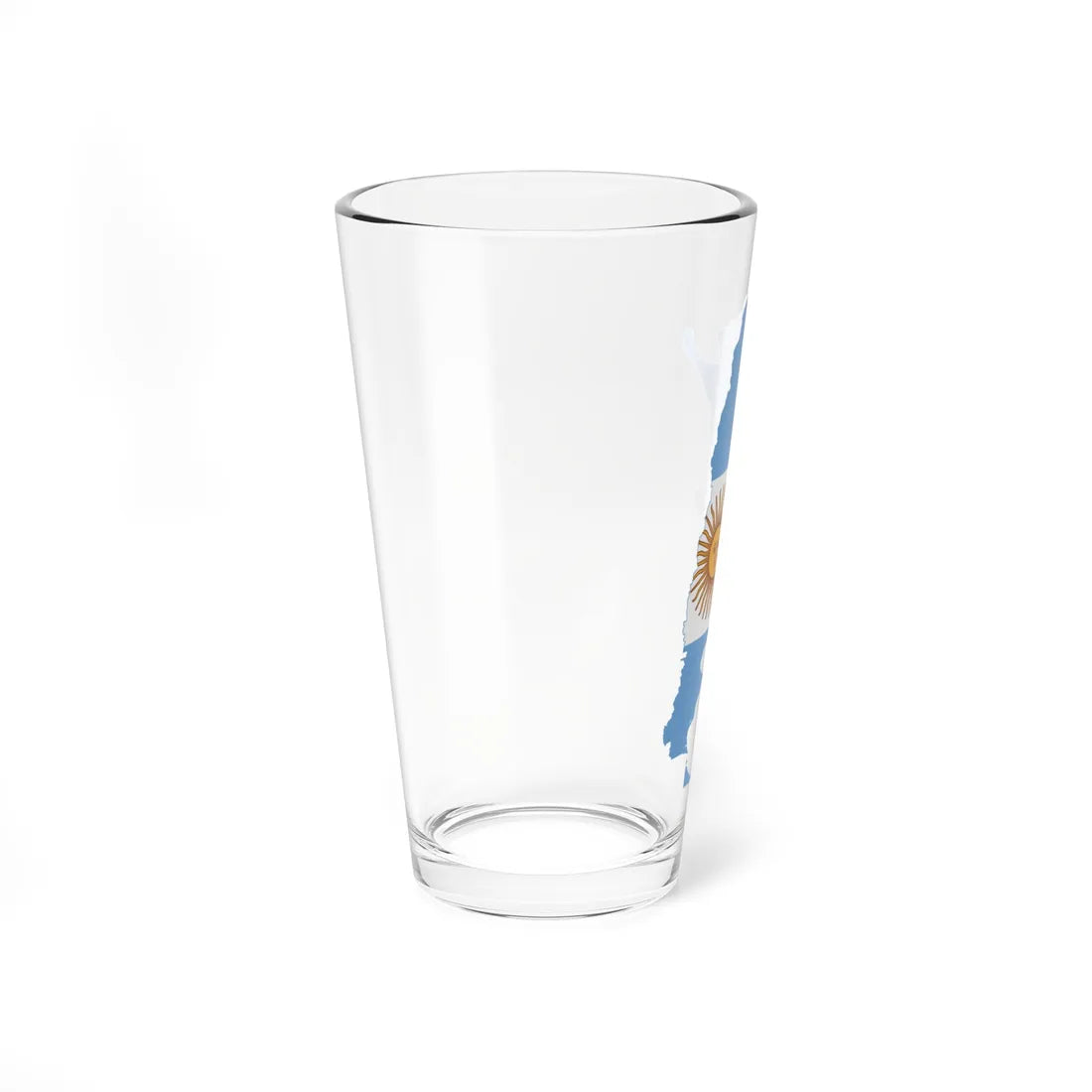 Flag map of Argentina (Argentina) Pint Glass 16oz - Go Mug Yourself