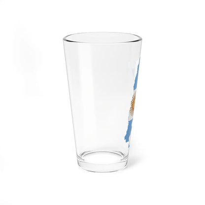 Flag map of Argentina (Argentina) Pint Glass 16oz - Go Mug Yourself