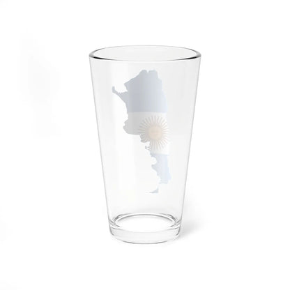 Flag map of Argentina (Argentina) Pint Glass 16oz - Go Mug Yourself
