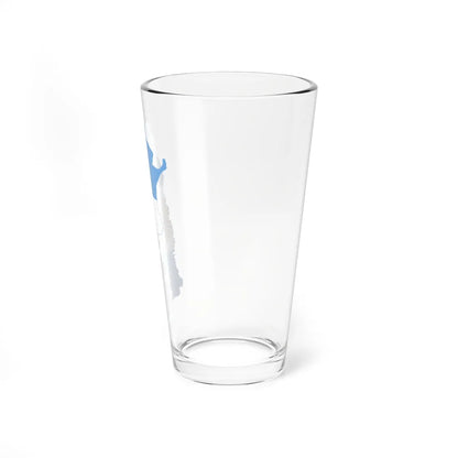 Flag map of Argentina (Argentina) Pint Glass 16oz - Go Mug Yourself