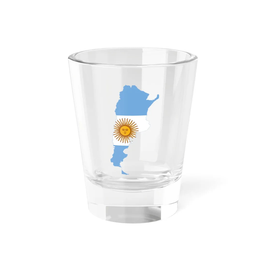 Flag map of Argentina (Argentina) Shot Glass 1.5oz 1.5oz - Go Mug Yourself