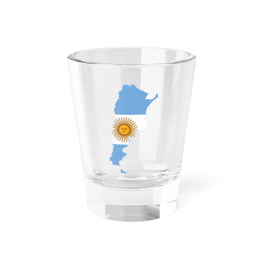 Flag map of Argentina (Argentina) Shot Glass 1.5oz 1.5oz - Go Mug Yourself