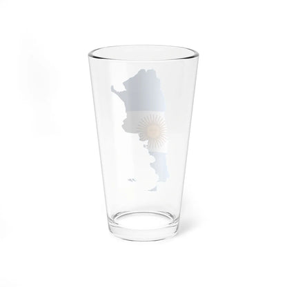 Flag-map of Argentina  Falkland Islands (Argentina) Pint Glass 16oz - Go Mug Yourself