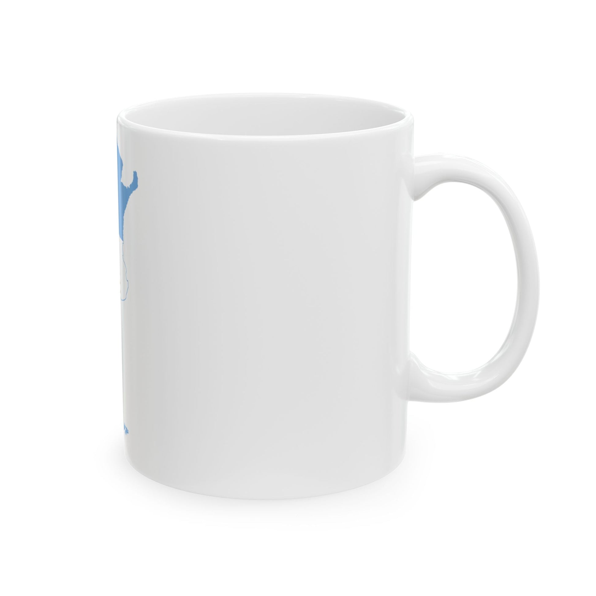 Flag-map of Argentina Falkland Islands (Argentina) White Coffee Mug-Go Mug Yourself