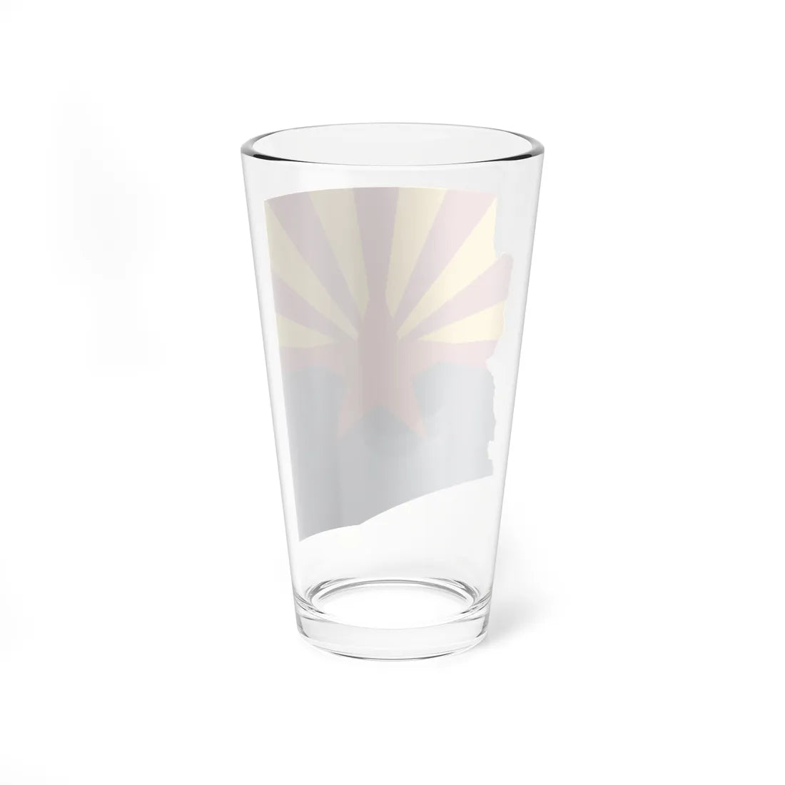 Flag map of Arizona (United States) Pint Glass 16oz - Go Mug Yourself