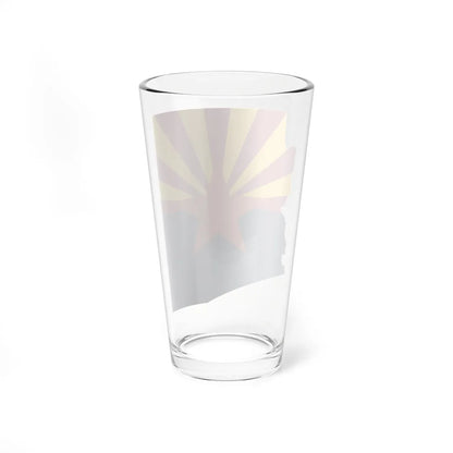 Flag map of Arizona (United States) Pint Glass 16oz - Go Mug Yourself
