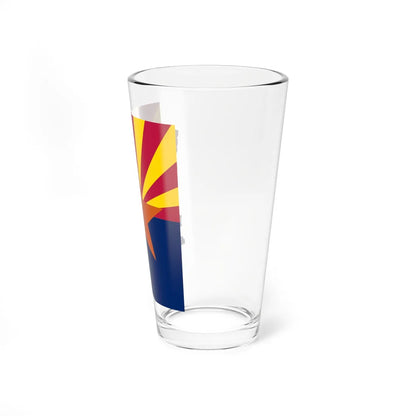 Flag map of Arizona (United States) Pint Glass 16oz - Go Mug Yourself