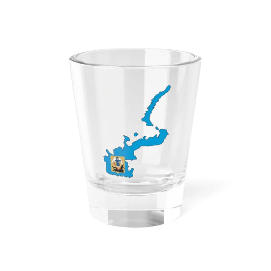 Flag-map of Arkhangelsk Oblast (Russia) Shot Glass 1.5oz 1.5oz - Go Mug Yourself