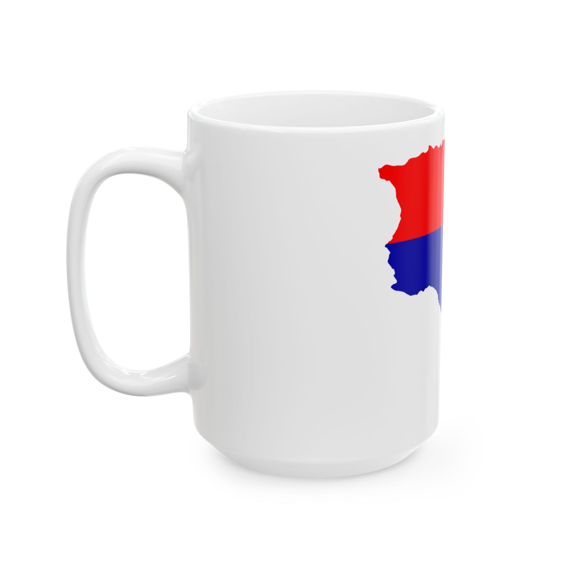 Flag map of Armenia new (Armenia) White Coffee Mug-Go Mug Yourself