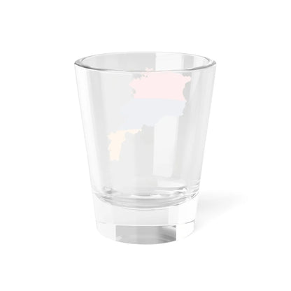 Flag-map of Armenia precise boundaries (Armenia) Shot Glass 1.5oz - Go Mug Yourself