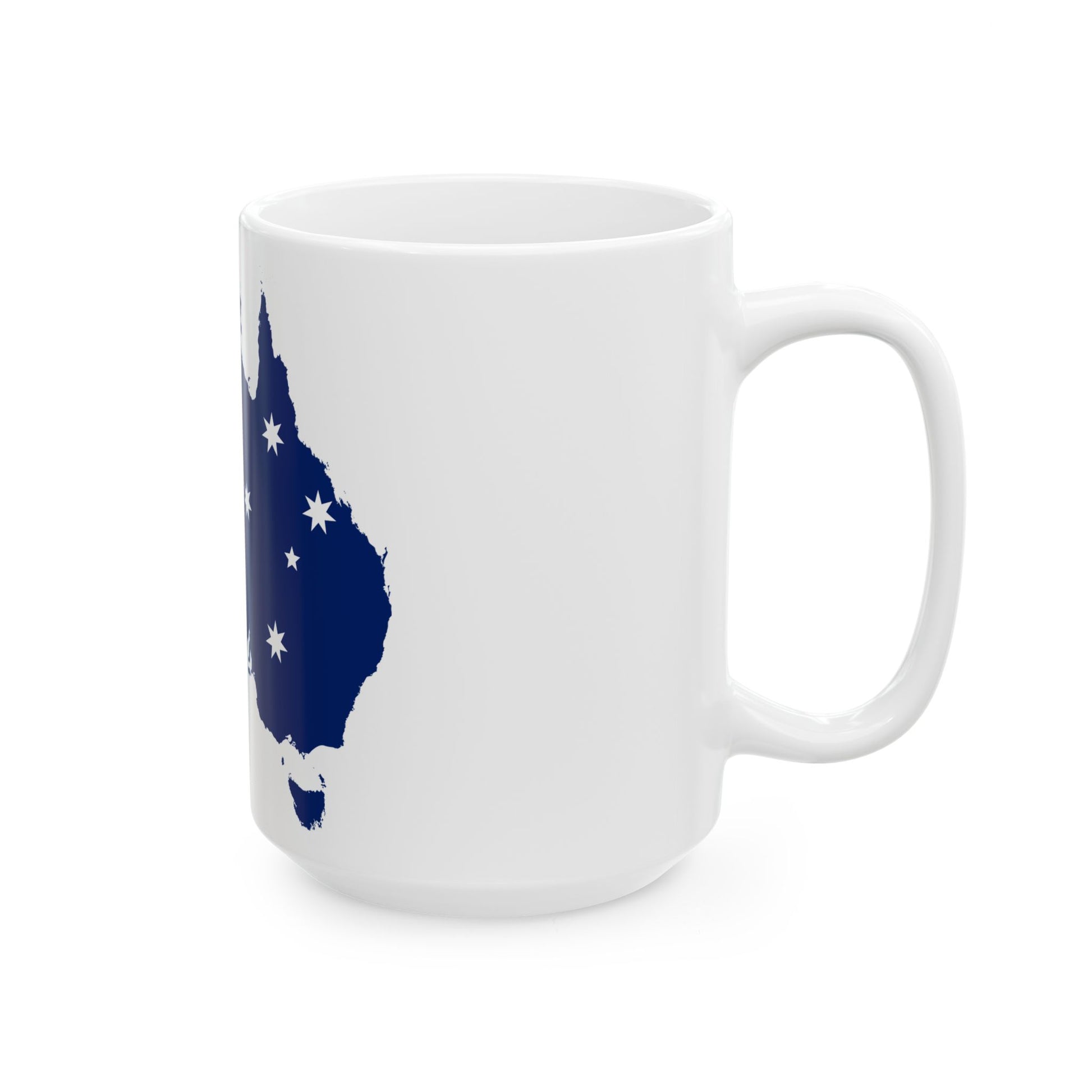 Flag-map of Australia (Australia) White Coffee Mug-Go Mug Yourself