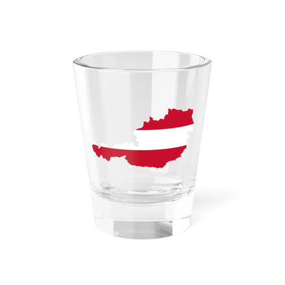 Flag-map of Austria (Austria) Shot Glass 1.5oz 1.5oz - Go Mug Yourself