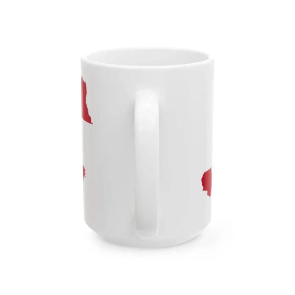 Flag-map of Austria (Austria) White Coffee Mug - Go Mug Yourself