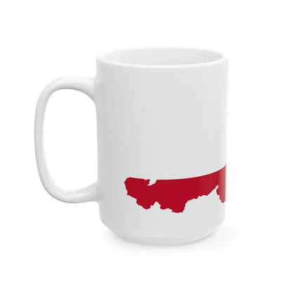 Flag-map of Austria (Austria) White Coffee Mug - Go Mug Yourself