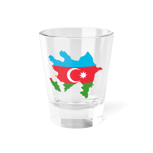 Flag-map of Azerbaijan (Azerbaijan) Shot Glass 1.5oz 1.5oz - Go Mug Yourself