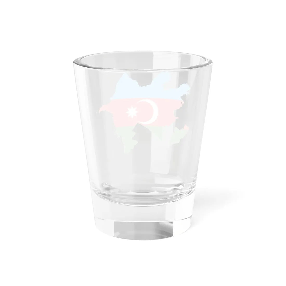 Flag-map of Azerbaijan (Azerbaijan) Shot Glass 1.5oz - Go Mug Yourself