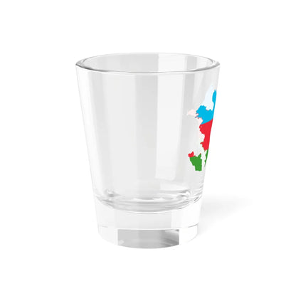 Flag-map of Azerbaijan (Azerbaijan) Shot Glass 1.5oz - Go Mug Yourself