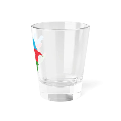 Flag-map of Azerbaijan (Azerbaijan) Shot Glass 1.5oz - Go Mug Yourself