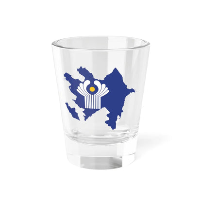 Flag-map of Azerbaijan CIS (Azerbaijan) Shot Glass 1.5oz 1.5oz - Go Mug Yourself