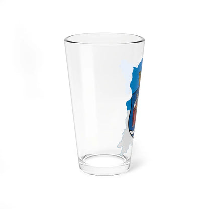 Flag-map of Bacs-Kiskun County (Hungary) Pint Glass 16oz - Go Mug Yourself