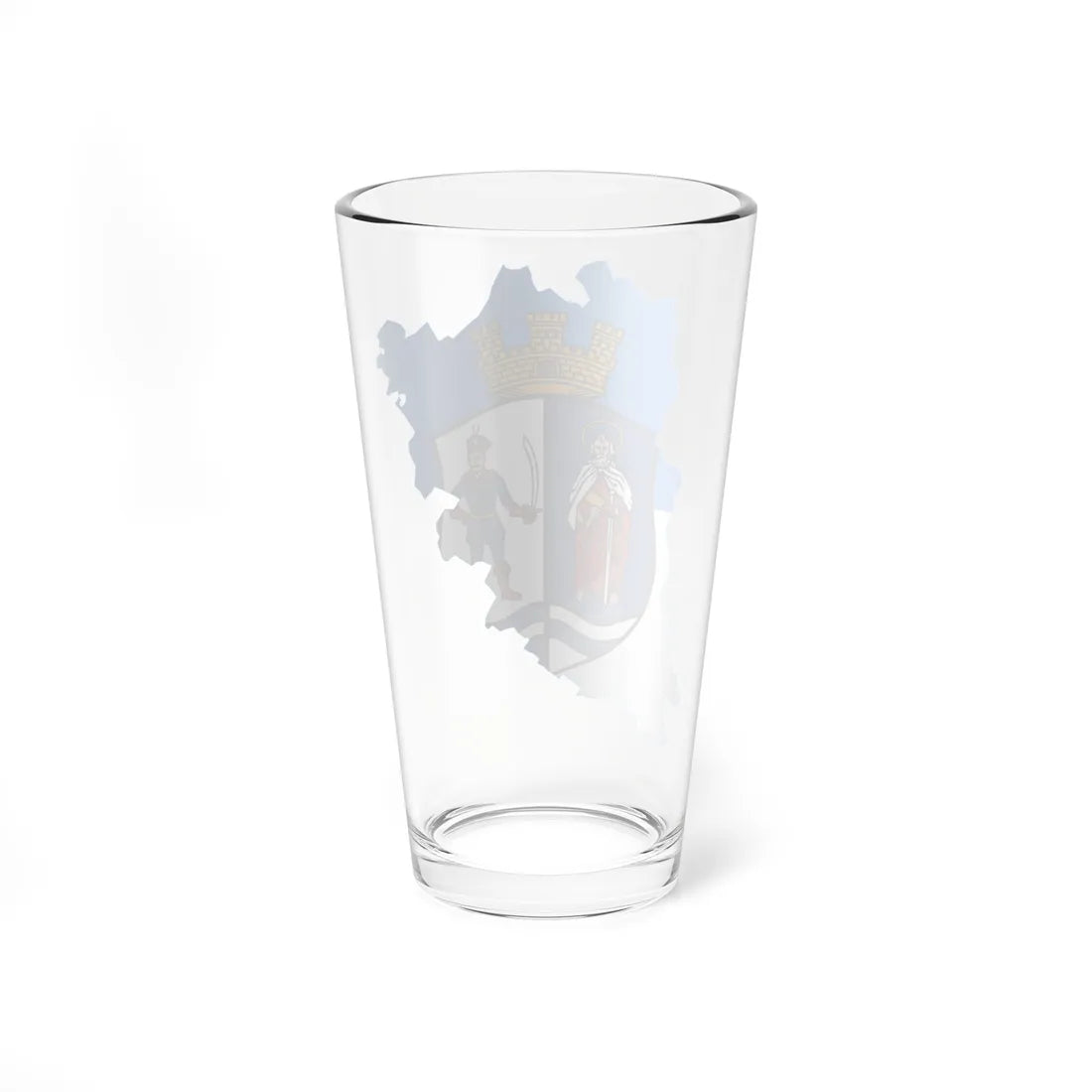 Flag-map of Bacs-Kiskun County (Hungary) Pint Glass 16oz - Go Mug Yourself