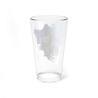 Flag-map of Bacs-Kiskun County (Hungary) Pint Glass 16oz - Go Mug Yourself