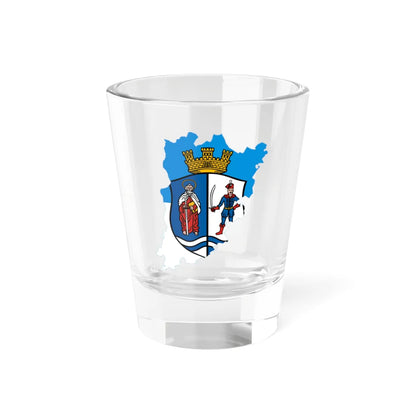 Flag-map of Bacs-Kiskun County (Hungary) Shot Glass 1.5oz 1.5oz - Go Mug Yourself