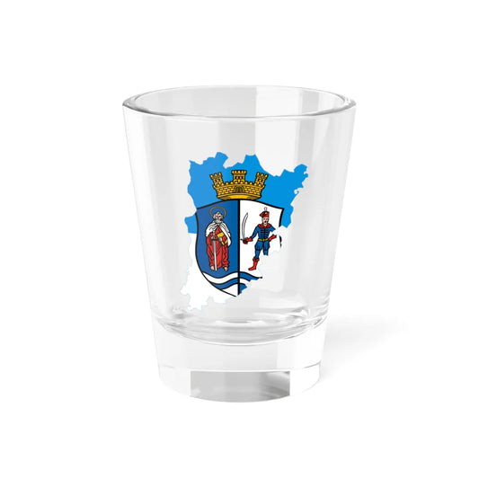 Flag-map of Bacs-Kiskun County (Hungary) Shot Glass 1.5oz 1.5oz - Go Mug Yourself