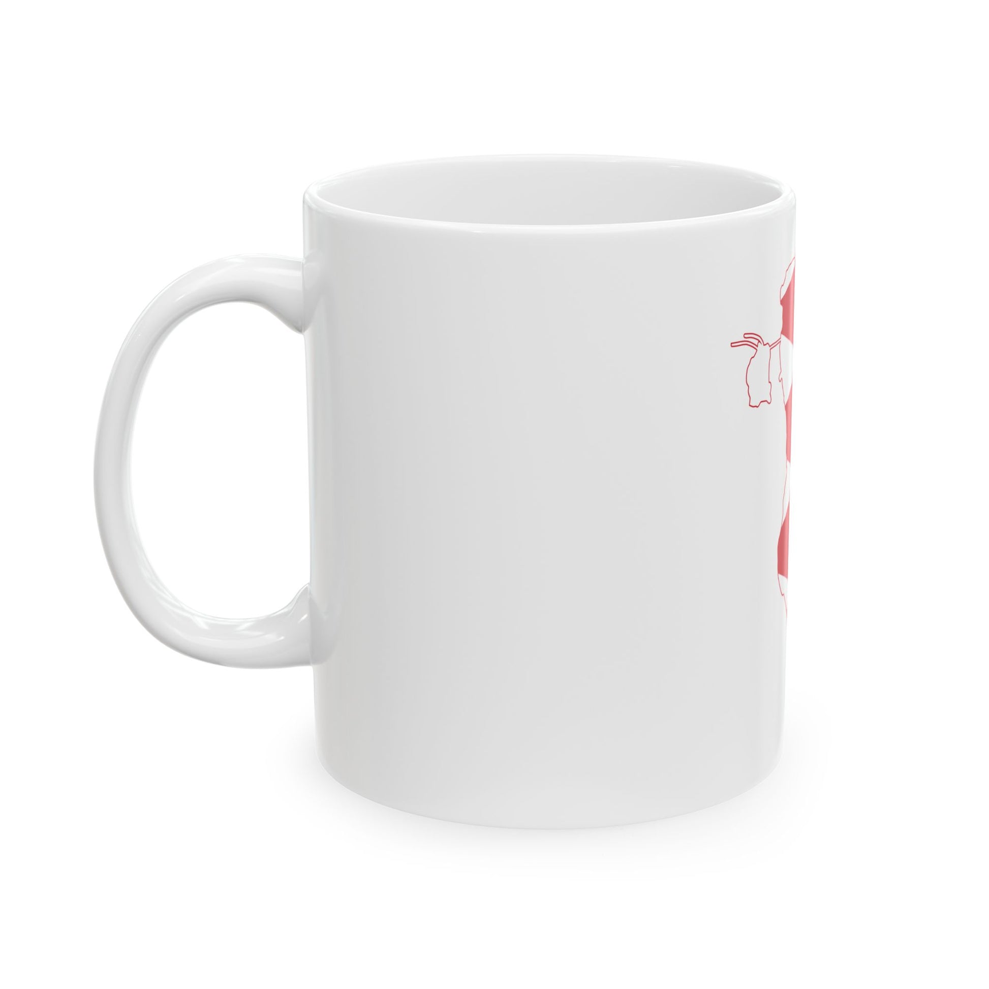 Flag-map of Bahrain (Bahrain) White Coffee Mug-Go Mug Yourself
