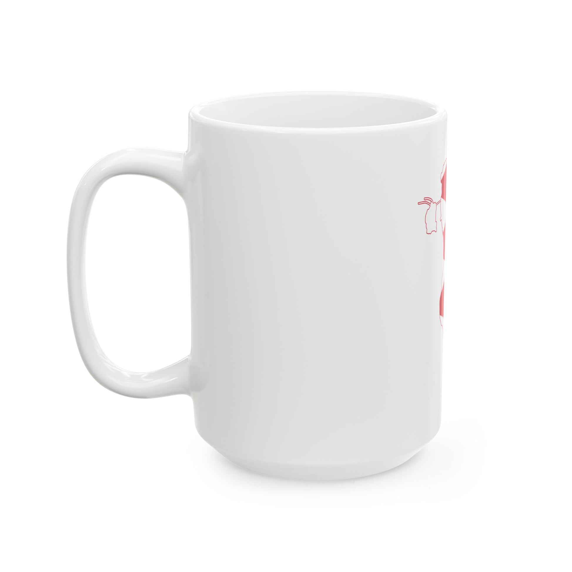 Flag-map of Bahrain (Bahrain) White Coffee Mug-Go Mug Yourself