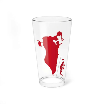 Flag-map of Bahrain before 1820 (Bahrain) Pint Glass 16oz 16oz - Go Mug Yourself